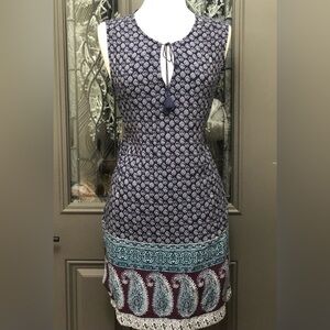 Beach Lunch Lounge Pullover Boho Peasant Rayon Dress